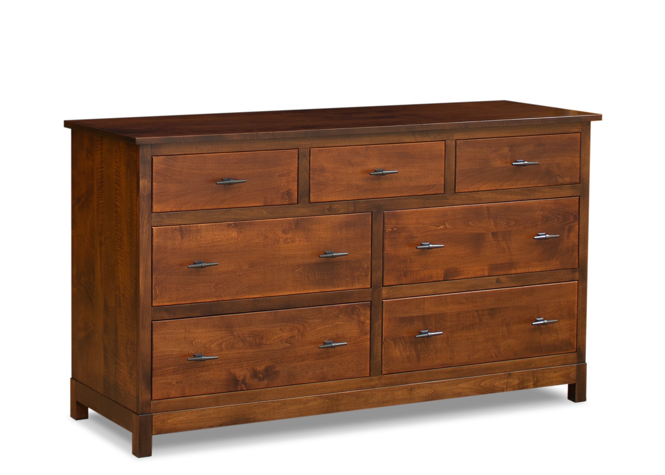 Fusion Design Bedroom Platte River Maple 7-Drawer Dresser is